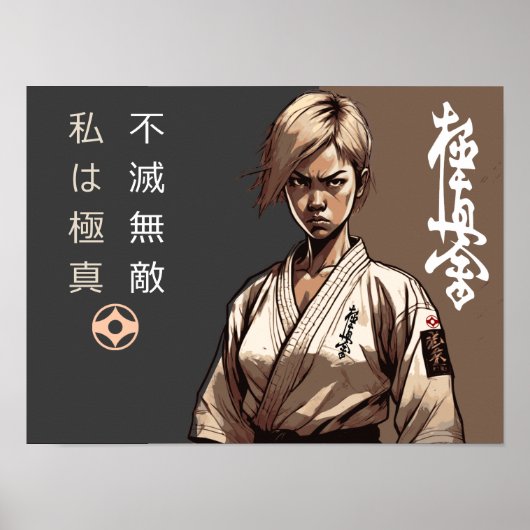 Ich bin Kyokushin, unzerbrechlich, nicht aufzuhalt Poster (Vorne)