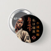 Ich bin Kyokushin - Unzerbrechlich, Unaufhaltsam, Button (Vorne & Hinten)