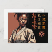 Ich bin Kyokushin - unzerbrechlich, unaufhaltsam, Postkarte (Vorne/Hinten)