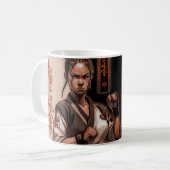 Ich bin Kyokushin, unzerstörbar, unbesiegbar Kaffeetasse (Vorderseite Links)