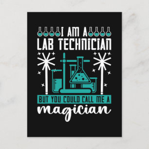 Ich bin Labrador Technician Laboratories Feiertagspostkarte