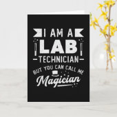 Ich bin Labrador Technician Science Laboratory Tec Karte (Gelbe Blume)