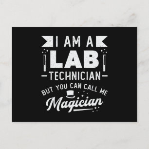 Ich bin Labrador Technician Science Laboratory Tec Postkarte