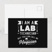 Ich bin Labrador Technician Science Laboratory Tec Postkarte (Vorne/Hinten)