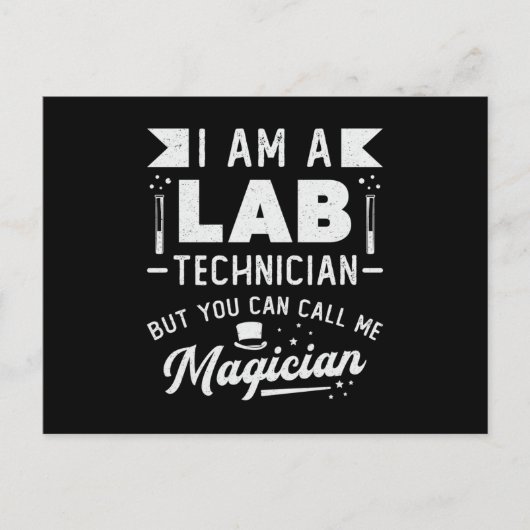 Ich bin Labrador Technician Science Laboratory Tec Postkarte (Vorderseite)