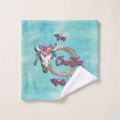 Ich bin Land Y'all, Cowgirl Badhandtuch Set (Waschlappen)