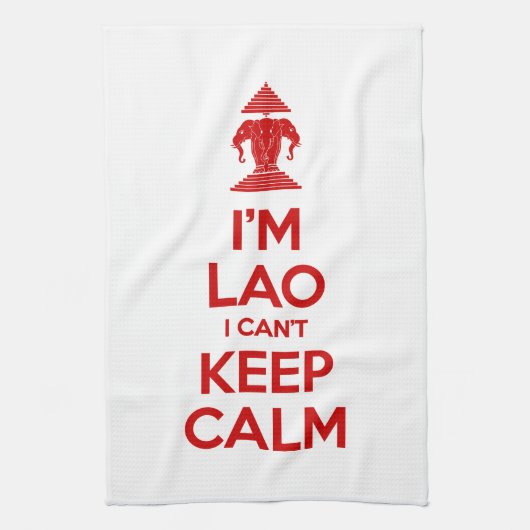 Ich bin Lao, ich kann nicht Ruhe Behalten haben Handtuch (Vertikal)