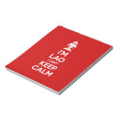 Ich bin Lao, ich kann nicht Ruhe Behalten haben Notizblock (Rotiert)