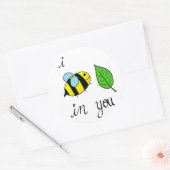 Ich bin Leaf in dir Runder Aufkleber (Umschlag)