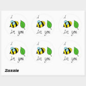 Ich bin Leaf in dir Runder Aufkleber (Blatt)