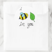 Ich bin Leaf in dir Runder Aufkleber (Tasche)