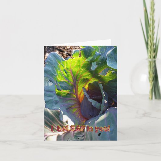 Ich bin LEAF in Ihnen Karte (Vorderseite)