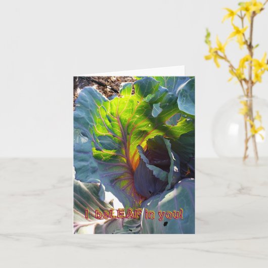 Ich bin LEAF in Ihnen Karte (Gelbe Blume)