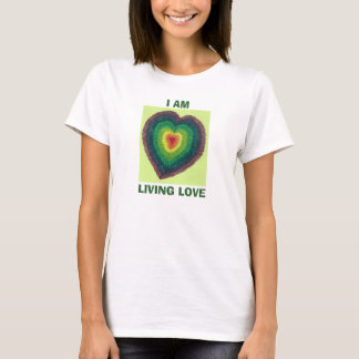 ICH BIN LEBENDE LIEBE Chakra Herz T - Shirt Frauen