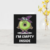 Ich bin leer im Halloween Donut Design Karte (Gelbe Blume)