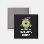 Ich bin leer im Halloween Donut Design Magnet (Vorderseite/Rückseite)
