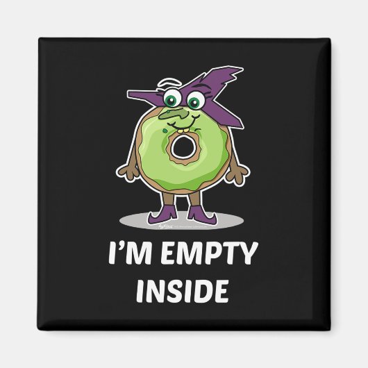 Ich bin leer im Halloween Donut Design Magnet (Vorne)