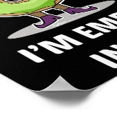 Ich bin leer im Halloween Donut Design Poster (Ecke)
