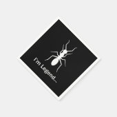 Ich bin Legende Ameise Serviette (Ecke)