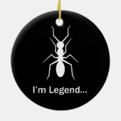 Ich bin Legende Keramik Ornament (Hinten)