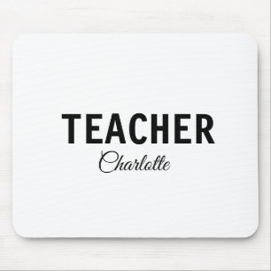 Ich bin Lehrer Schule College Fügen Sie Ihren Name Mousepad