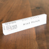 ICH BIN LEHRER, WAS IST DEIN SUPER POWER? NAMENSPLAKETTE (Seite)