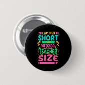Ich bin Lehrergröße Button (Vorne & Hinten)