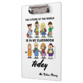 Ich bin Lehrerin. Benutzerdefiniertes Geschenk Klemmbrett (Links)