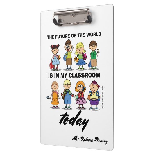 Ich bin Lehrerin. Benutzerdefiniertes Geschenk Klemmbrett (Links)