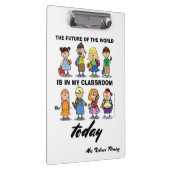 Ich bin Lehrerin. Benutzerdefiniertes Geschenk Klemmbrett (Rechts)