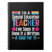 Ich bin Lehrerin für besondere Bildung, Lehrerin f Notizblock (Vorderseite)