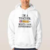 Ich bin Lehrerin Hoodie (Vorderseite)