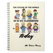 Ich bin Lehrerin. Individuelle Name-Gift-Notebooks Notizblock (Vorderseite)
