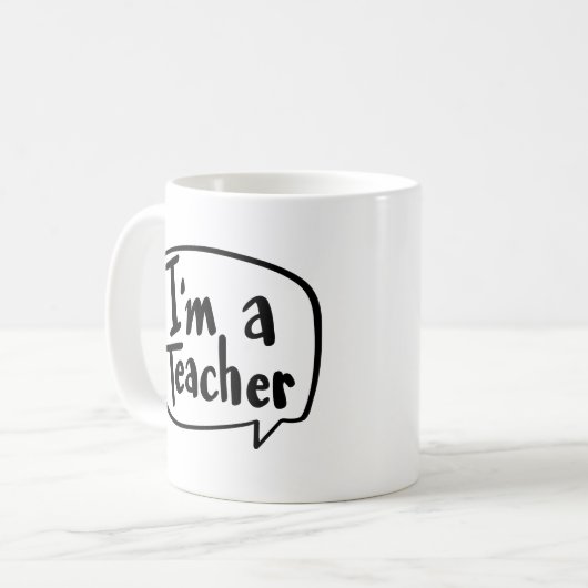 Ich bin Lehrerin Kaffeetasse (Vorderseite Links)