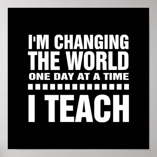 Ich bin Lehrerin. Kostenvoranschlag | Typografie A Poster (Vorne)