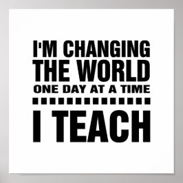 Ich bin Lehrerin. Kostenvoranschlag | Typografie A Poster