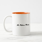 Ich bin Lehrerin. Schulkinder & Kostenvoranschlag Zweifarbige Tasse (Links)