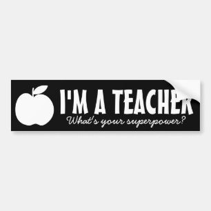 Ich bin Lehrerin, was du für ein Autoaufkleber mit