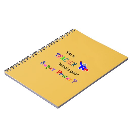 Ich bin Lehrerin. Was ist dein Super-Power? Notizblock (Linke Seite)