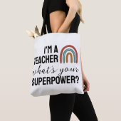 Ich bin Lehrerin Was ist dein Superpower Rainbow G Tasche (Von Nahem)