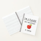 Ich bin Lehrerin, was ist deine Supermacht? Notizb Notizblock (Innenseite)