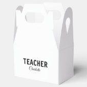 Ich bin Lehrschule Fügen Sie Ihren Namen Text simp Geschenkschachtel (Geöffnet)