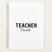 Ich bin Lehrschule Fügen Sie Ihren Namen Text simp Planer (Vorderseite)