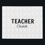 Ich bin Lehrschule Fügen Sie Ihren Namen Text simp Puzzle<br><div class="desc">Professionelle Vorlagen für Ihren Beruf</div>