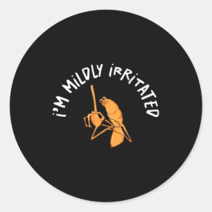 Ich bin leicht gereizter Marcus der Wurm lustiger Runder Aufkleber