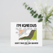 Ich bin leichtsinnig, nimm mich nicht für Granit Postkarte (Stehend Vorderseite)