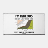 Ich bin leichtsinnig, nimm mich nicht für Granit Schreibtischunterlage (Vorderseite)