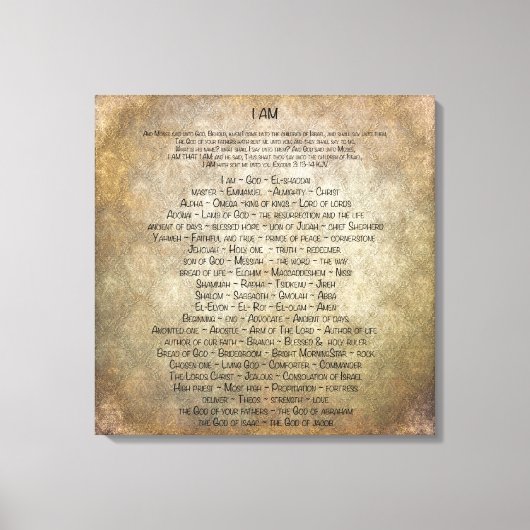 Ich bin leinwanddruck (Vorderseite)