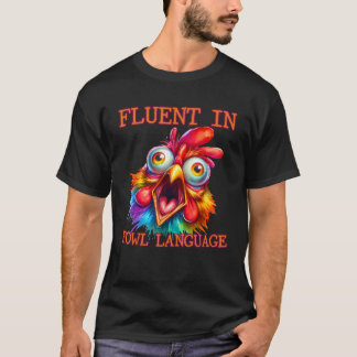 Ich bin leise in der Fowl Language Funny Chicken L T-Shirt