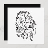 Ich bin LEO Feiertagskarte (Vorne/Hinten)